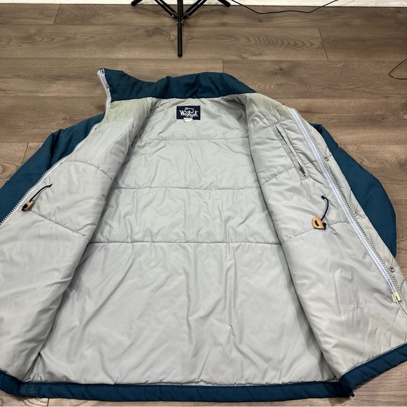 Vintage Woolrich Insulated Parka Coat Jacket Style 33334 Navy Blue Men’s Large - Picture 8 of 10